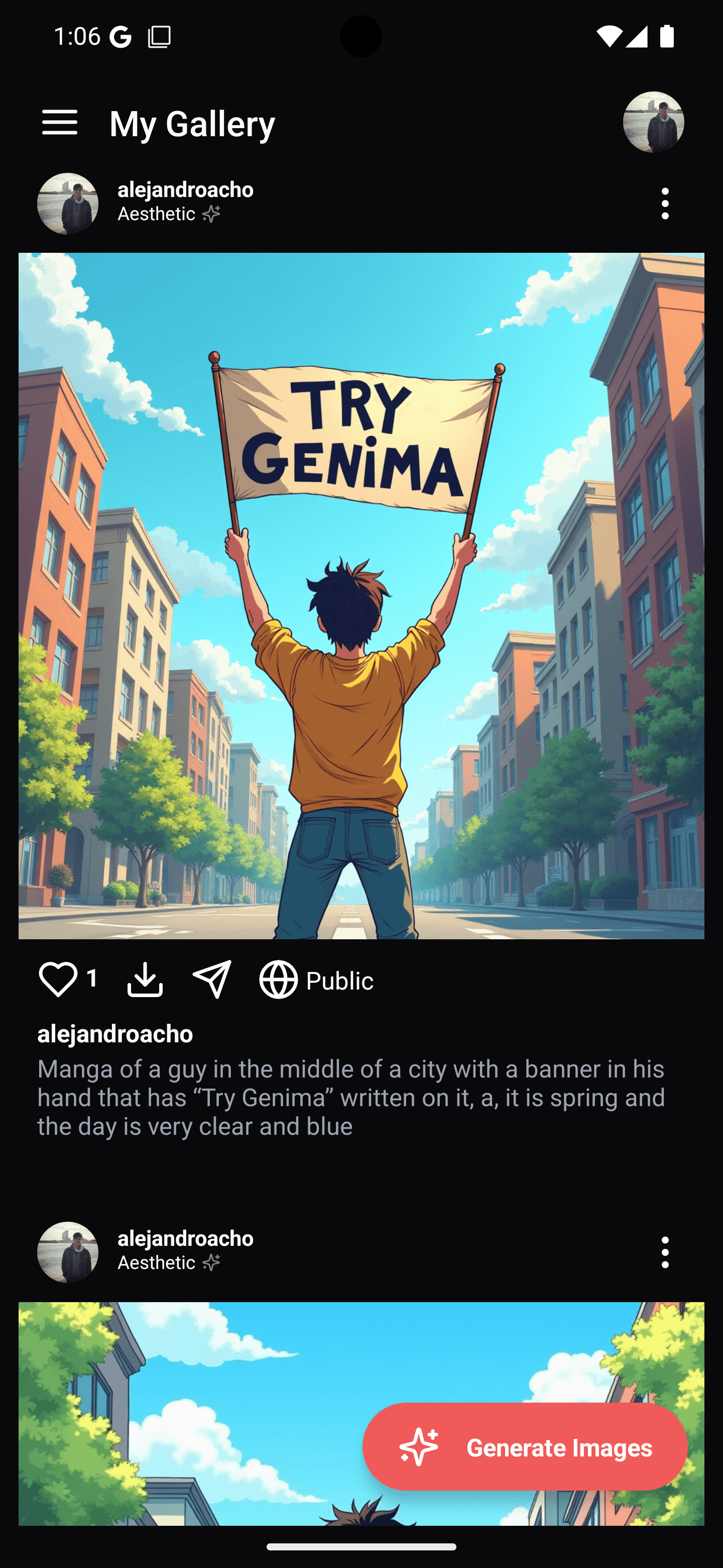 Genima Android app screenshot