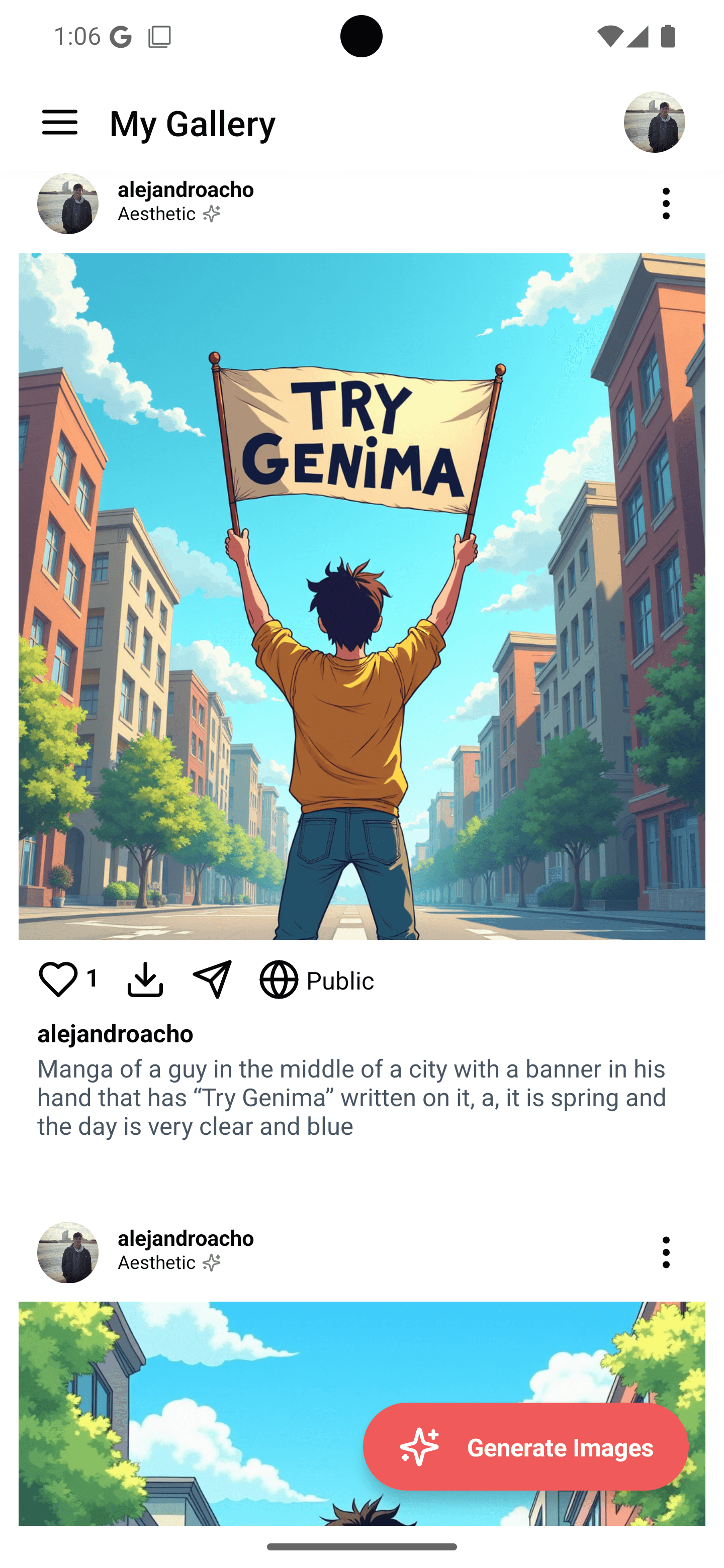 Genima Android app screenshot